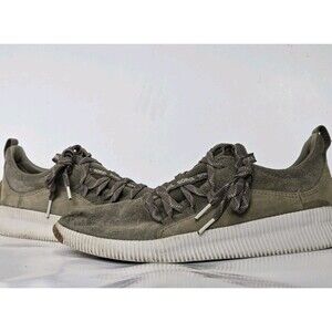 Sorel Sneakers Womens 9 Green Shoes Waterproof Suede Leather Out N About